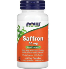 Шафран Now Foods Saffron 50 мг 60 вег капс