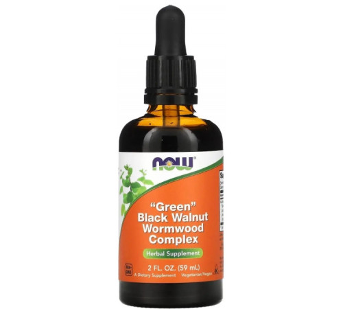Черный орех и полынь Now Foods Black Walnut Wormwood 59 мл