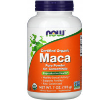 Мака (Maca) корінь, Now Foods,  вегетаріанский порошок 198 г