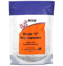 Порожні капсули "0" Now Foods  Single "0" Veg Capsules 300 порожніх вегетаріанських капсул
