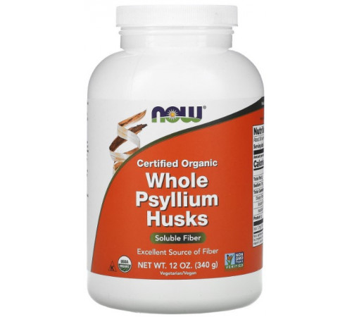 Подорожник Now Foods Whole Psyllium Husks 340 грам