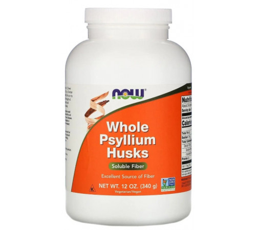 Подорожник (ціле лушпиння) Now Foods Whole Psyllium Husks 340 г