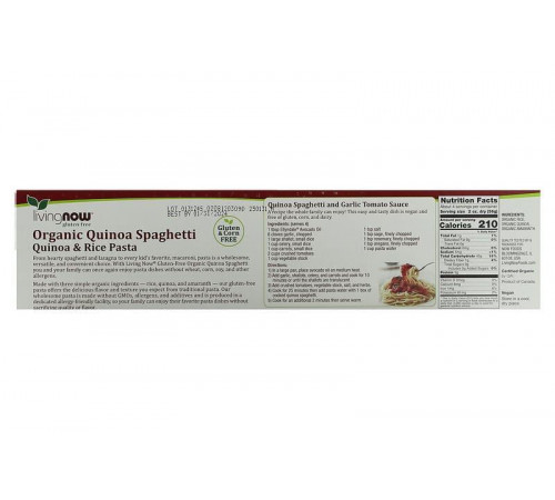 Спагеті з кіноа Now Foods Quinoa Spaghetti 227 грам