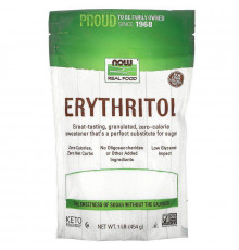 Еритритол  Now Foods Erythritol 454 грам