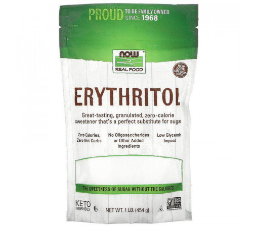 Еритритол  Now Foods Erythritol 454 грам