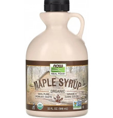 Кленовый сироп NOW Foods Real Maple Syrup сорт А 946 мл