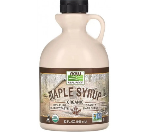 Кленовий сироп NOW Foods Real Maple Syrup сорт А 946 мл