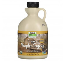 Кленовий сироп цукрозамінник (бурштиновий) Real Food Maple Syrup органік сорт А 946 мл
