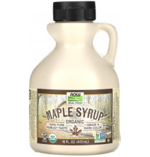 Кленовый сироп Now Foods Maple Syrup Real Food 473 мл