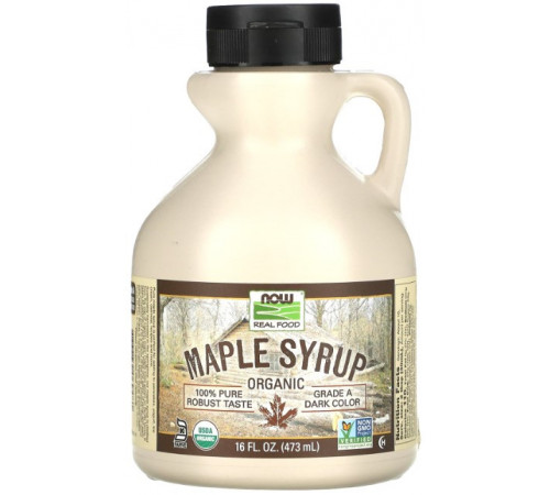 Кленовый сироп Now Foods Maple Syrup Real Food 473 мл