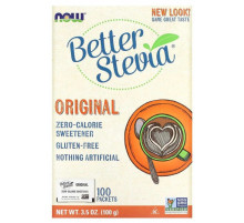 Стевия Now Foods BetterStevia 100 пакетов 100 грамм