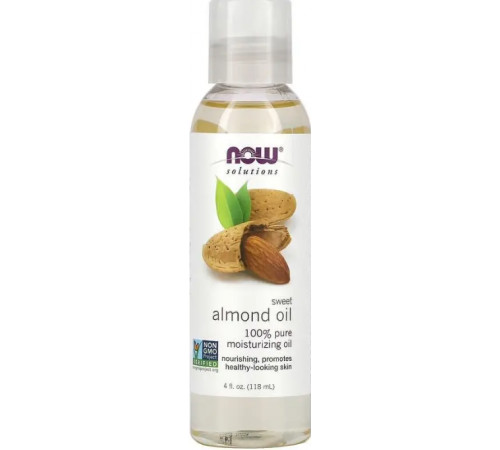 Олія солодкого мигдалю Now Foods Sweet Almond Oil 118 мл