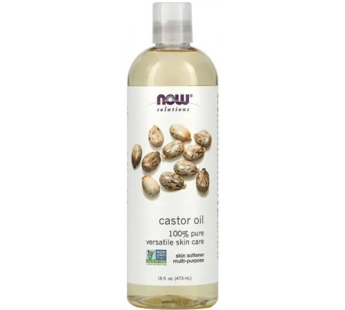Касторове масло Now Foods Solution Oils Castor Oil 473 мл.