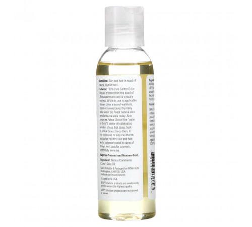 Касторова олія Now Foods Castor Oil 118 мл