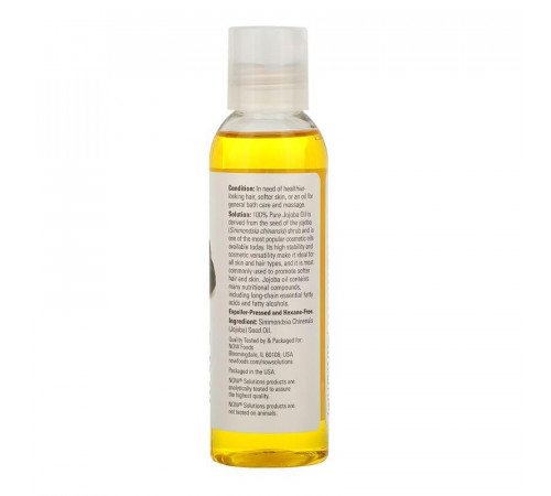 Олія жожоба Now Foods Jojoba Oil 118 мл