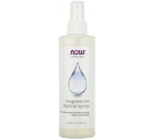 Спрей з магнієм Now Foods Magnesium Topical Spray Solutions 237 мл