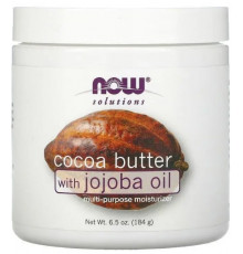 Масло какао з маслом жожоба Now Foods Solutions Cocoa Butter Jojoba Oil 184 мл