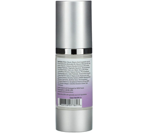 Крем нічний з гіалуроновою кислотою для зволоження шкіри Now Foods Solutions Hyaluronic Acid Creme 59 мл