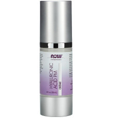 Крем нічний з гіалуроновою кислотою для зволоження шкіри Now Foods Solutions Hyaluronic Acid Creme 59 мл