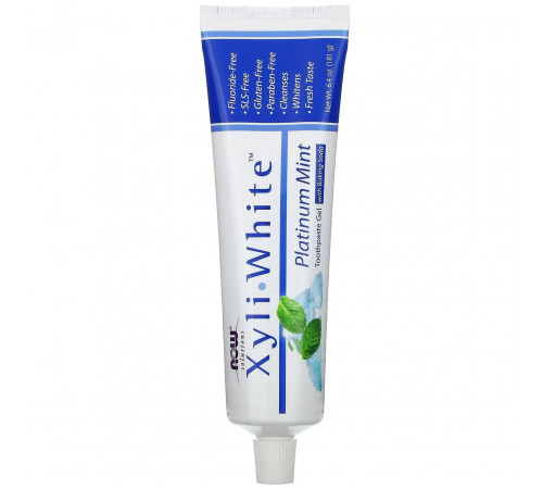 Зубна паста-гель без фтору Now Foods Toothpaste Gel 181 грам