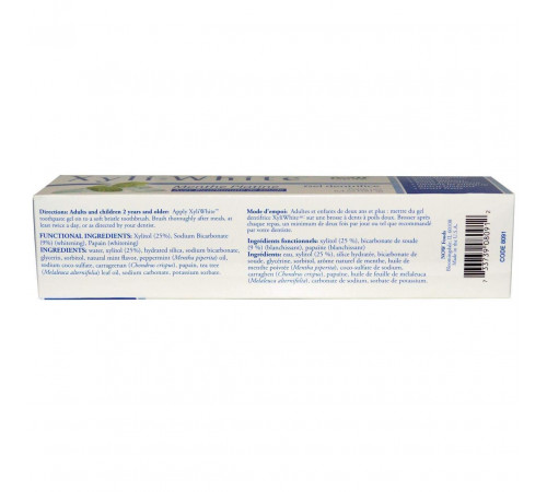 Зубна паста-гель без фтору Now Foods Toothpaste Gel 181 грам