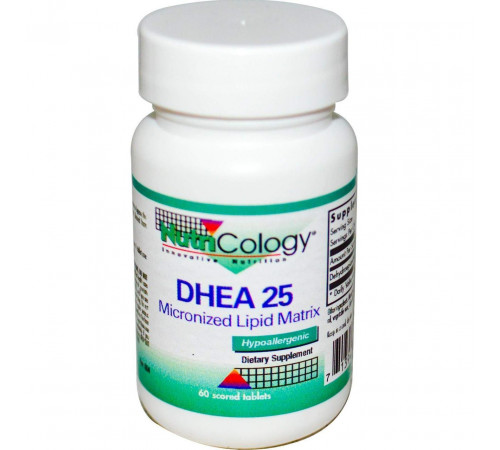 Дегідроепіандростерон Nutricology DHEA 25 мг 60 таб