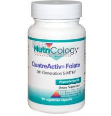 Фолієва кислота для жіночого здоров'я 5-MTHF Nutricology QuatreActiv Folate 90 капс
