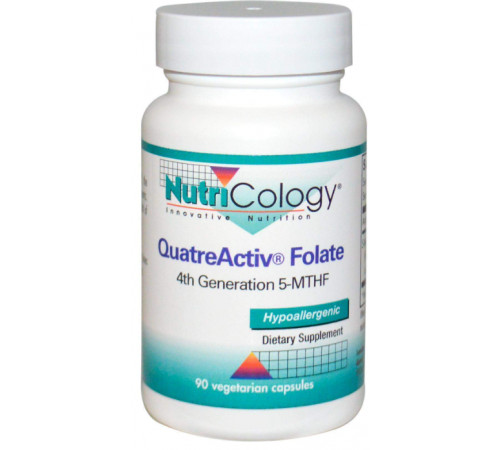 Фолієва кислота для жіночого здоров'я 5-MTHF Nutricology QuatreActiv Folate 90 капс