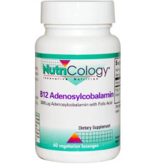 Вітамін В12 (аденозилкобаламін)  Nutricology B12 Adenosylcobalamin 60 лед