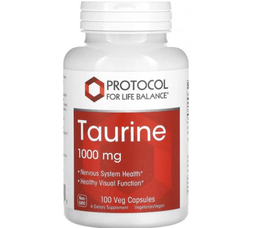 Таурин Protocol for Life Balance Taurine 1000 мг 100 вег капс