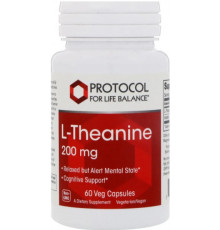 L-теанін Protocol for Life Balance  L-Theanine 200 мг 60 капс