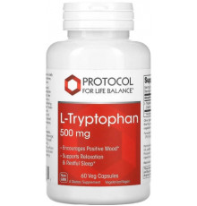 Амінокислота триптофан Protocol for Life Balance L-Tryptophan 500 мг 60 капс