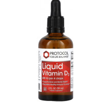 Масляний вітамін D3 Protocol for Life Balance Liquid Vitamin D3 400 МО 59 мл