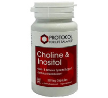 Холин и инозитол Protocol for Life Balance Choline & Inositol 250/250 мг 30 вег капс