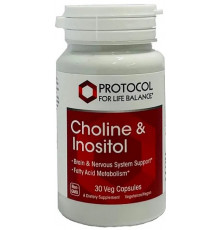Холін та інозитол Protocol for Life Balance Choline & Inositol 250/250 мг 30 вег капс
