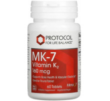 Вітамін K2 MK-7 Protocol for Life Balance Vitamin K2 160 мкг 60 таб