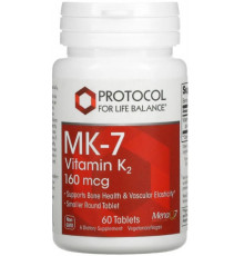 Вітамін K2 MK-7 Protocol for Life Balance Vitamin K2 160 мкг 60 таб