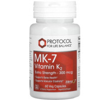 Вітамін К-2 (MK-7) Protocol for Life Balance  MK-7 Vitamin K2 300 мкг 60 капс
