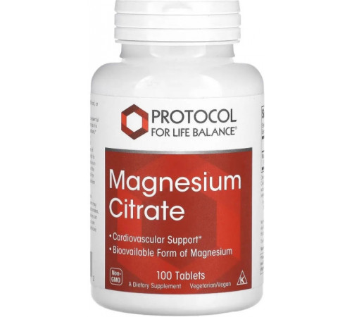 Магній цитрат, Protocol for Life Balance Magnesium Citrate 100 таб