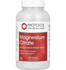 Магній цитрат Protocol for Life Balance Magnesium Citrate 180 гел капс