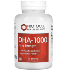ДГК (докозагексаєнова кислота) Protocol for Life Balance DHA-1001000 мг 90 гел капс