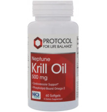 Масло криля Protocol for Life Balance Neptune Krill Oil 500 мг 60 капс