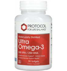 Омега-3 Ультра (риб'ячий жир) Protocol for Life Balance Ultra Omega-3 500 ЭПК/250 ДГК 90 капс