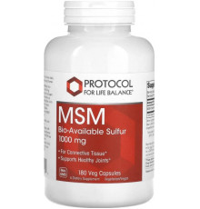 Метилсульфонілметан (МСМ) Protocol for Life Balance MSM 1000 мг 180 капс