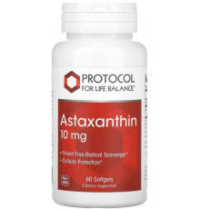 Астаксантин Protocol for Life Balance Astaxanthin 10 мг 60 капс