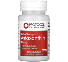 Астаксантин для шкіри Protocol for Life Balance Astaxanthin 12 мг 60 гел капс