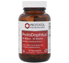 Пробиотики дофилус Protocol for Life Balance ProtoDophilus 50 млрд 10 штаммов 50 капс