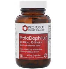 Пробіотики дофілус Protocol for Life Balance ProtoDophilus 50 млрд 10 штаммов 50 капс