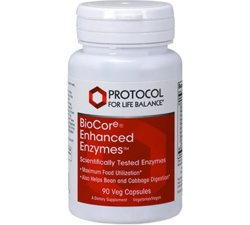 Травні ферменти Protocol for Life Balance BioCore® Enhanced Enzymes&trade 90 капс