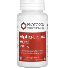 Альфа-ліпоєва кислота Protocol for Life Balance  Alpha-Lipoic Acid 250 мг 90 вег капс